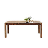Kare Authentico Table Design pour 4 à 6 Personnes, Unique, Faite à la Main, élégante, Durable, Design Minimaliste, Table en Bois Massif pour Salle à Manger, Table à Manger, en Bois Massif, 76 x 80 x