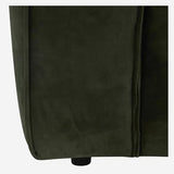 Vente-unique Habitat - Canapé 2 Places en Velours - Vert Kaki Kuti