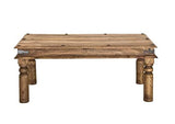 Table Basse 110x60cm - Bois Massif de Palissandre huilé - Style Colonial/Ethnique - Leeds #27