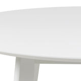 AC Design Furniture Roxanne Table à Manger pour 4 Personnes en Blanc 105 x 76 cm - Table de Cuisine avec Peinture Blanche - Style rétro Moderne pour Salle à Manger - Table à Manger Ronde