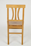 t m c s Tommychairs - Set 6 chaises Artemisia pour Cuisine, Bar et Salle à Manger, Robuste Structure et Assise en Bois de hêtre peindré en chêne