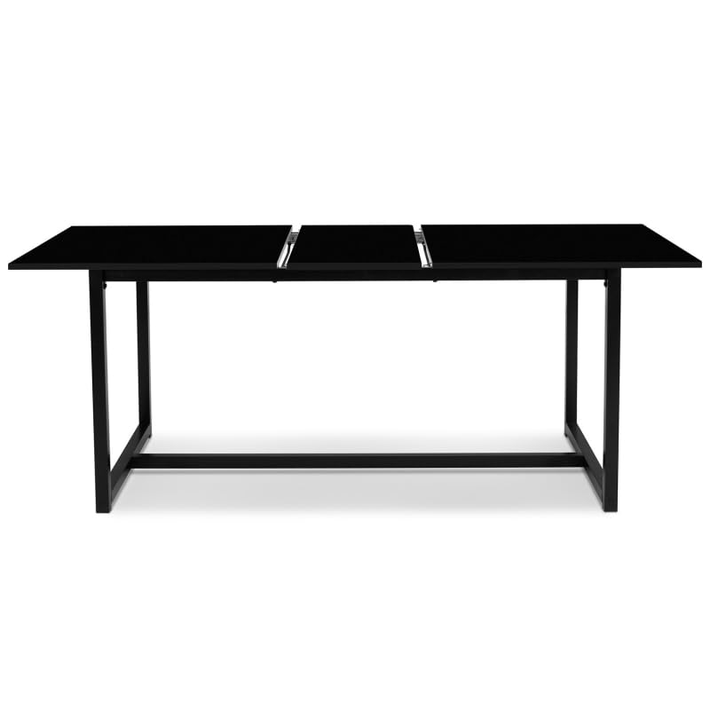 IDMarket - Table à Manger Extensible Rectangle DELSON 6-10 Personnes Design Industriel 160-200 cm