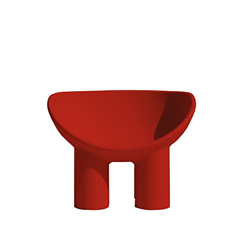 driade Roly Poly FAUTEUILS, Polypropylène, Rouge Brique, Moyenne