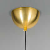 QAZQA Slice - Suspension - 1 lumière - Ø 400 mm - Doré/Laiton - Art Deco, Design, Moderne, Rétro - éclairage intérieur - Salon I Chambre I Cuisine I Salle à manger