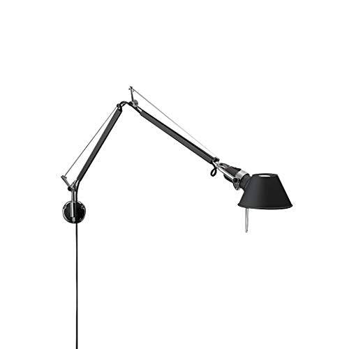 RWCCCRW Applique Tolomeo Mini 100W E26 Noire avec support en S