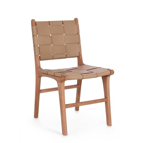Decor Space Chaise Joanna avec bois teck pour décoration intérieure 46 x 59 x h 85 cm Paquet de 1 taupe Decor Space Chaise Joanna avec bois teck pour décoration intérieure 46 x 59 x h 85 cm Paquet de 1 taupe