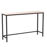 Lifewit Longue Table Console/de Canapé Étroite avec Cadre Métallique pour Salon Industriel, Couloir, Entrée, Bureau, Derrière le Canapé, Table de Café, Assemblage Facile Marron clair