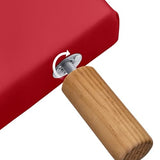 DHOME Tête de lit tapissée Capitoné en similicuir pour lit double (rouge, 160 cm)