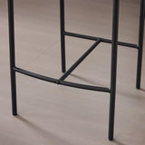 HOMIFAB Lot de 2 tabourets de Bar en Velours côtelé Beige - Evora