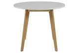 AC Design Furniture Medina Table à manger, Bouleau, Blanc, 90 x 90 x 76 cm