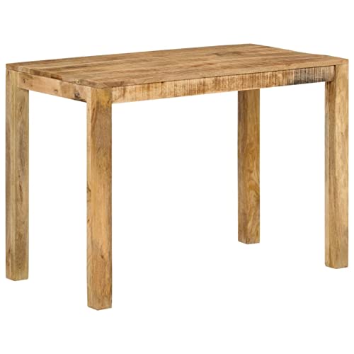 Gecheer Table à dîner 110x55x76 cm Bois de manguier Massif, Table de Cuisine Table à Dîner pour Salon à Manger, Café, Bistrot, Meubles de Maison