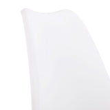 H.J WeDoo Lot de 4 chaises de Salle à Manger scandinaves, Chaises Rétro Bois de hêtre Massif- Blanche