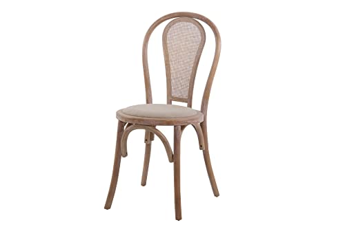 Adda Home Chaise, Bois d Adda Home Chaise, Bois d'ingénierie Tissu, Gris, Mediano
