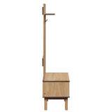 vidaXL Meuble d'entrée OTTA 50x40x160 cm Bois Massif de pin, Armoire d'entrée, Ensemble de vestiaire, Meuble de Rangement de Couloir
