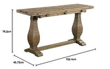 Martin Svensson Home Napa Table console avec couvercle rabattable Naturel