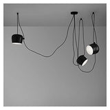 Machine Zhenxkj Pendentif Light Plafonniers Chandeliers Lustres Lustres Modernes Salon Restaurant Bar Cuisse Bar Cafe Lampes de Bureau Noir Blanc Blanc Blanc Filage réglable Luminaire (Color : Black)