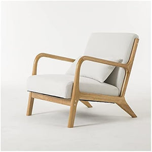 Chaises d'appoint, Fauteuil en Tissu Moderne, Chaise d'appoint rembourrée Moderne, Fauteuil Confortable pour Chambre à Coucher, Pieds en Bois Massif, Fauteuil Nordique, Maison, cha