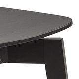 AC Design Furniture Roxanne Chaises de Salle à Manger Noires 2 pièces, Lot de 2 Chaises de Cuisine en Bois, Meubles de Salle à Manger, Style Scandinave Rétro, H: 79,5 x L: 45 x P: 55 cm