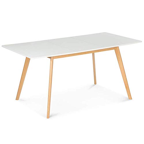IDMarket - Table scandinave Extensible Rectangle Inga 4-6 Personnes Blanche 120-160 cmIDMarket - Table scandinave Extensible Rectangle Inga 4-6 Personnes Blanche 120-160 cm IDMarket - Table scandinave Extensible Rectangle Inga 4-6 Personnes Blanche 120-160 cmIDMarket - Table scandinave Extensible Rectangle Inga 4-6 Personnes Blanche 120-160 cm