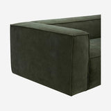 Vente-unique Habitat - Canapé 2 Places en Velours - Vert Kaki Kuti