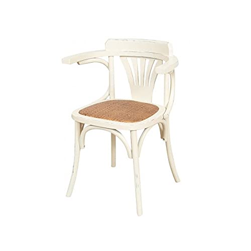 Biscottini Chaise Salle a Manger Bois 77x42x45 cm - Chaise rotin Salle à Manger et Chaise de Cuisine - Chaise bistrot Bois - Chaise Bois bistrot