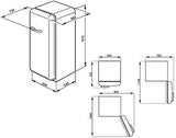 Smeg FAB28RR1 Réfrigérateur Armoire pose libre 248 L Classe: A++ Rouge