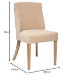 Atmosphera - Chaise Livia - Beige Lin