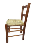 LIBEROSHOPPING.eu - LA TUA CASA IN UN CLIK Chaise en Bois de hêtre avec Assise en Paille 71x33x39 cm (Noyer)