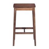 Urban Meuble Lot de 2 Tabourets de Bar Vintage en Bois Massif pour Salle à Manger, Salon, Bar, Bois de Pin, Marron, 40 x 30 x 73 cm