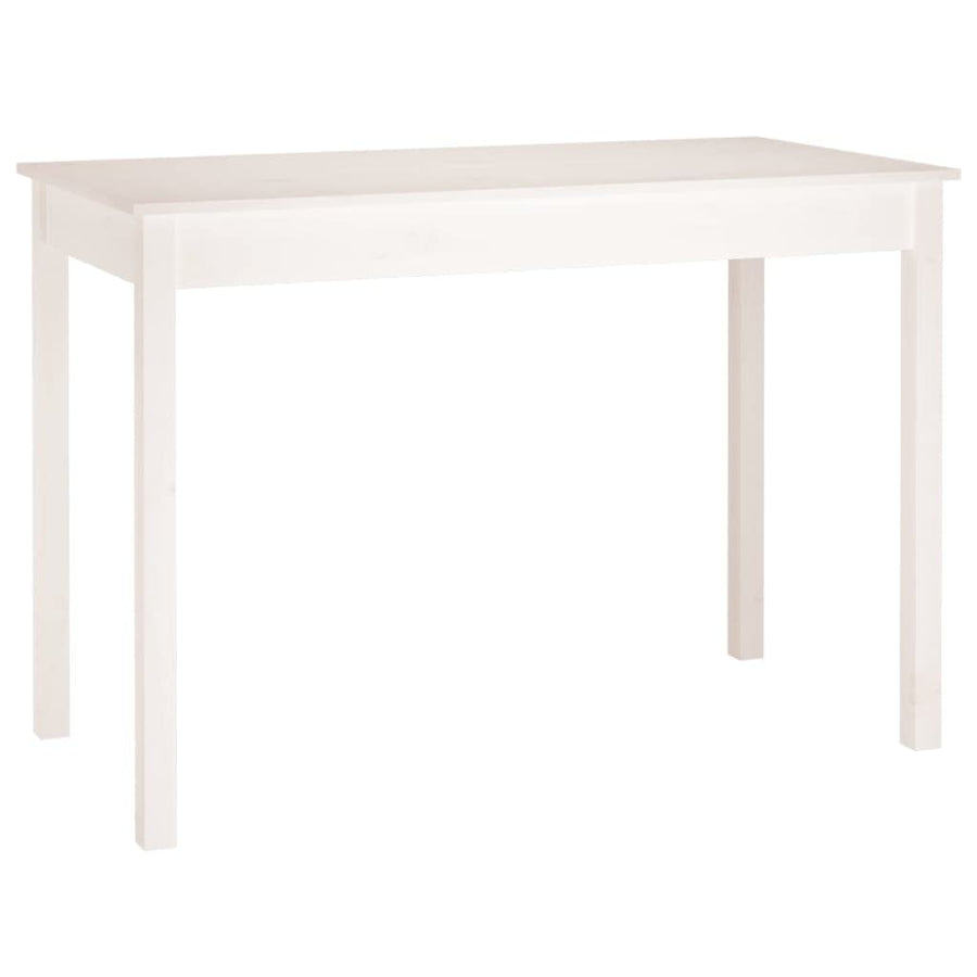 vidaXL Table à Manger Table de Comptoir Cuisine Table de Salle à Manger Meuble de Restaurant Intérieur Blanc 110x55x75 cm Bois Massif de Pin vidaXL Table à Manger Table de Comptoir Cuisine Table de Salle à Manger Meuble de Restaurant Intérieur Blanc 110x55x75 cm Bois Massif de Pin