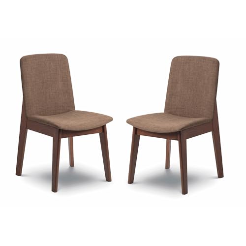 Julian Bowen Lot de 2 chaises de salle à manger Kensington, noyer