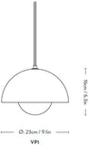 FLOWERPOT - Suspension Taupe Ø23cm - Suspension & Tradition designé par Verner Panton