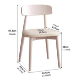 GIZNXBA Chaise Scandinave Blanche Chaises De Salle A Manger Scandinave sans Bras Chaise De Cuisine en Bois en Cuir avec Pieds en Bois pour La Salle À Manger(/White A)