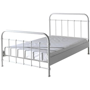 Vipack NYBE1214 Bed, Metal, White, 211,2x128x112 cm