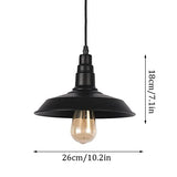 XYBZJP Lampe à Suspension de Style Industriel rétro, Lampe à Suspension de décoration Commerciale de Ferme de Restaurant, Suspension de Plafond en Fer forgé Antique à Base de Lampe E27
