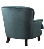 Atlantic Home Collection Leo Fauteuil, Bois, Vert forêt, Sessel