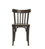 METRO Professional Chaise de Restaurant Bistrot en Hêtre, Finition Noyer Brun, Lot de 2