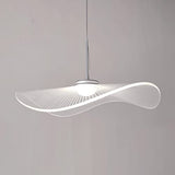 Lampe à suspension en feuille de Lotus Creative Aluminium + Acrylique Design Lampes suspendues Plafonnier à tête unique Suspension à hauteur réglable Fil Lumières pour le hall de l'hôtel de la chambre