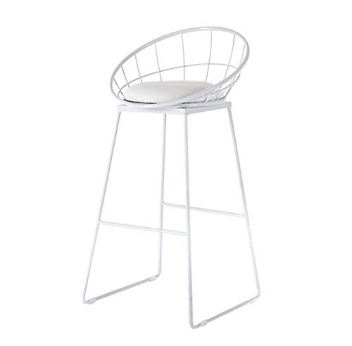 Tabouret de bar moderne en métal robuste - Design nordique - Capacité de 300 kg - Idéal pour la cuisine, le pub et le bar