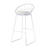 Tabouret de bar moderne en métal robuste - Design nordique - Capacité de 300 kg - Idéal pour la cuisine, le pub et le bar