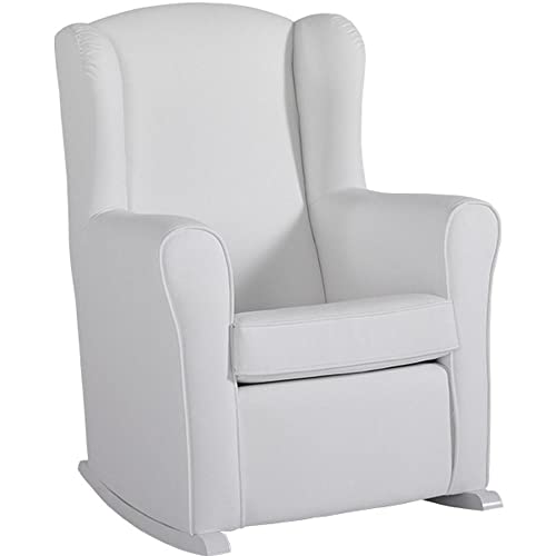Micuna – 8431830129661 Fauteuil cache-oreilles avec rembourrage en cuir synthétique Blanc