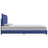 WSJHUHK Meubles, lits et accessoires, lits et cadres de lit, cadre de lit sans matelas, tissu bleu, 150 x 200 cm, King Size