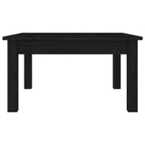 vidaXL Table Basse Table d'Appoint Bout de Canapé Table de Salon Meuble de Salon Salle de Séjour Intérieur Noir 55x55x30 cm Bois Massif de Pin