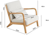 Chaises d'appoint, Fauteuil en Tissu Moderne, Chaise d'appoint rembourrée Moderne, Fauteuil Confortable pour Chambre à Coucher, Pieds en Bois Massif, Fauteuil Nordique, Maison, cha