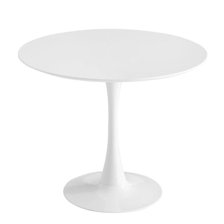 Ventemeublesonline Table Ronde Ibiza White Ø90 CM Ventemeublesonline Table Ronde Ibiza White Ø90 CM