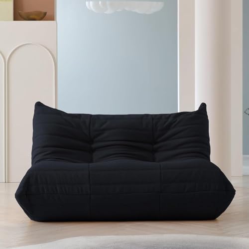 Canapé paresseux, pouf en velours pelucheux, fauteuil d Canapé paresseux, pouf en velours pelucheux, fauteuil d'appoint pour salon, chambre à coucher, salon, bureau - 2 places