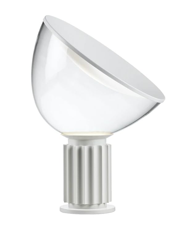 FLOS TACCIA F6602009 lampe de table 19 cm à lumière indirecte et réfléchie en verre et aluminium blanc mat