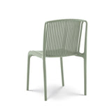 Kosmi Lot de 4 chaises de Jardin ou Terrasse Vertes en Résine Polypropylène