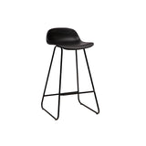 Miliboo Tabourets de Bar Design Noirs H65 cm (Lot de 2) Ella