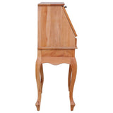 vidaXL Bureau Secrétaire Bureau Antique avec 9 Tiroirs et 2 Compartiments Ouverts Rangement Maison Intérieur 78x42x103 cm Bois d'Acajou Massif